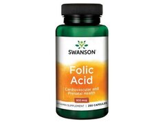 Folic Acid 800mcg 250 Capsule Swanson